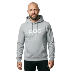 Felpa Con Cappuccio Grey Melange / Hydrogen White