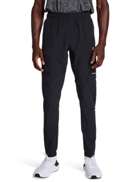 Utility Woven Men Pants - Black - Size S - Poly Woven - Black - Size: Small - Under armour - FashionsVida