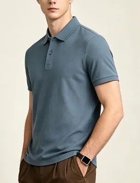 A Antibacterial 100% Cotton Summer Men's Solid Color Casual Short Sleeve Men's Business T-Shirt Lapel Polo Shirt - Aliexpress - FashionsVida