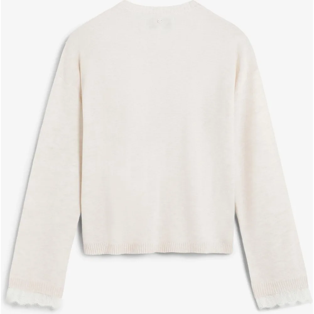 Jersey de mujer de lana con encaje - Scalpers - FashionsVida
