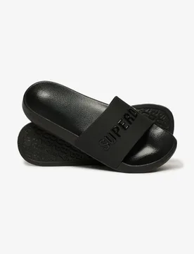 Superdry Damen Luxe Logo Badeschlappen Black - Größe: 3-4 - 29.99 - FashionsVida