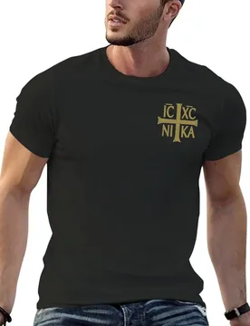 IC XC NIKA Cross Orthodox Eastern Christianity Christogram Side T-Shirt baggy shirts sports fans tee shirts for men - Aliexpress - FashionsVida