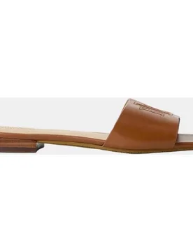 Sandalia plana Everley de mujer en piel - Lauren Ralph Lauren - FashionsVida