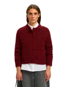 Cardigan Gabriella Tawny Port XS - Selected - FashionsVida