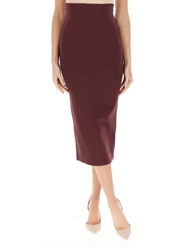 Gonna misto viscosa BORDEAUX S - VICOLO - FashionsVida