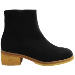 Amara Crepe Womens Black Ankle Boots - Size Uk 6