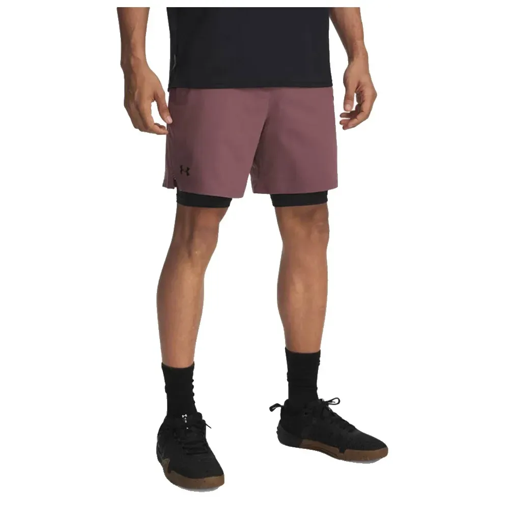 Short Vanish Woven 2in1 Brown / Black 2XL - Under armour - FashionsVida
