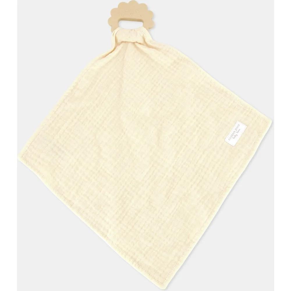 Doudou de muselina con mordedor - Cotton Juice Baby Home - FashionsVida