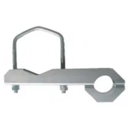 Antenna Fixing Clamps Silver One Size unisex