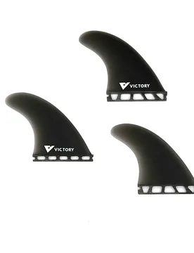 Dérive Fiberglass Thruster Futures Matt Black One Size unisex - Victory - FashionsVida