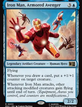 Iron Man, Armored Avenger (Foil) Marvel Super Heroes Commander - Magic: The Gathering - FashionsVida