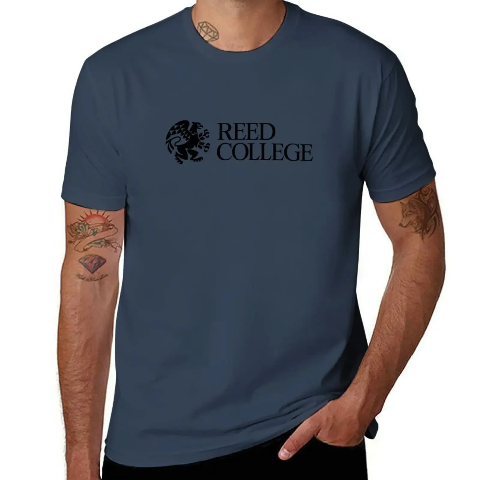 Reed College Logo2 T-Shirt Basic Crew Neck Short Sleeve Top - Aliexpress - FashionsVida