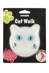 Pair Cat Walk Socks White Cat One Size - Multi Coloured - Size: One Size