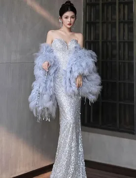 The banquet's elegant host a figure toasts in light luxury and niche dress - Aliexpress - FashionsVida