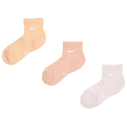 Elevated Ankle 3 Pack Unisex Socks - Orange - Size 8 - 11 - Cotton - Orange - Size: 8 - 11