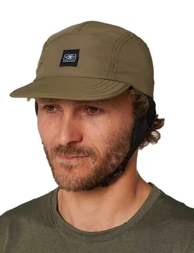Casquette Ulu Stiff Peak Surf Olive One Size Homme - Ocean & Earth - FashionsVida