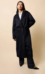 Women's Navy Coat Size: Small - Navy - Size: S