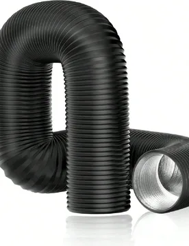 Conducto de aire flexible de 6 pulgadas, manguera de ventilación de secadora con aislamiento y triple capa de protección, de aluminio para calefacci - Shein - FashionsVida