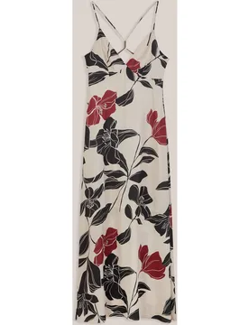Vestido largo estampado de tirantes - Trucco - FashionsVida