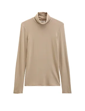 Jersey de cuello alto marrón claro XS - Marc O'Polo - FashionsVida