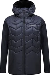 Isolierender und vielseitiger Stepp- Und Daundenjacken M Elevate Liner Hybrid Hood Jacket Black für Herren Größe L schwarz