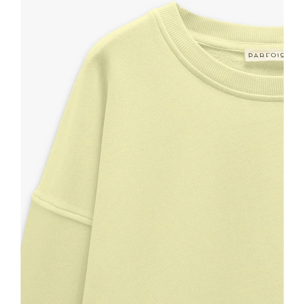 Sudadera de mujer 100% algodón de manga larga en liso - Parfois - FashionsVida