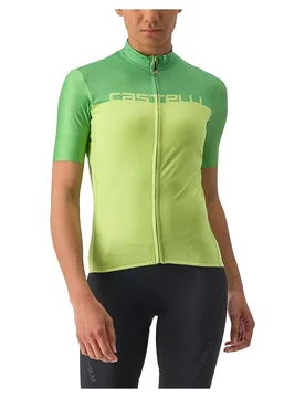Maglia A Maniche Corte Velocissima Bright Lime / Absinthe Green - Castelli - FashionsVida