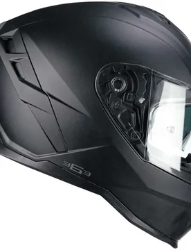 Casco Moto Integrale 363A SHOT MONO Nero opaco taglia 2XL - Cgm - FashionsVida