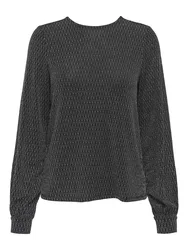 ONLCAROL L/S GLITTER BOW TOP BOX JR female