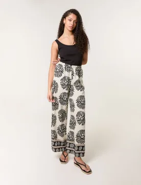 Elasticated Trousers - L/XL / BLACK - female - Blue Vanilla - FashionsVida