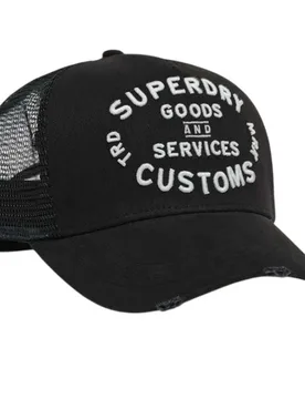 Casquette De Camionneur Mesh Black / Black One Size unisex - Superdry - FashionsVida