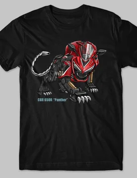Classic Japanese Motorcycle CBR 650R Panther Transfiguration Inspired T-Shirt 100% Cotton O-Neck Short Sleeve Casual Mens Tshirt - Aliexpress - FashionsVida