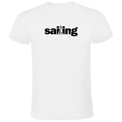 Word Sailing Short Sleeve T-shirt White S Men