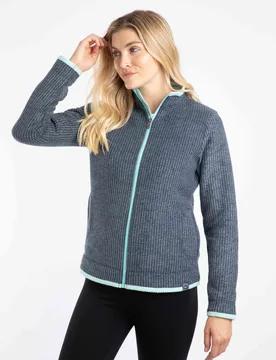 Ariana Womens Full Zip Grid Fleece - - Size: 14 - Weird Fish - FashionsVida