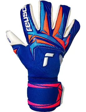 Gants De Gardien De But Attrakt Gold X Roll Finger Sharp Blu / White / Shock Orange 9.5 unisex - Reusch - FashionsVida