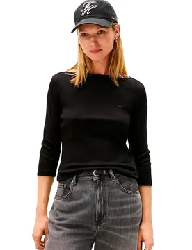 T-shirt à Manches 3/4 Slim Cody Black 2XL - Tommy hilfiger - FashionsVida