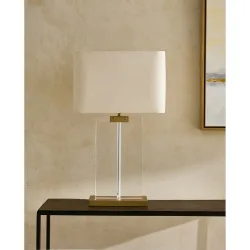 Lámpara de mesa de cristal Bosco