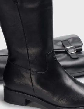Botas de mujer en piel codigree 19 - Wonders - FashionsVida