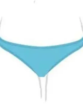 Capri Bikini Bottom Sky Blue M Women - TURBO - FashionsVida
