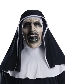 Horror-Nonne-Lizenzmaske The Nun für Erwachsene schwarz-weiß - RUBIES FRANCE - FashionsVida