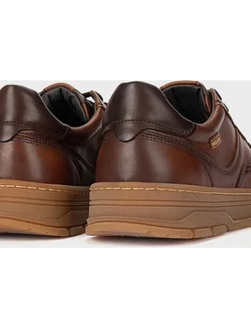 Zapatillas de hombre de piel con plantilla memory foam extraíble - Pikolinos - FashionsVida