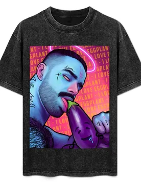 How to eat and Eggplant T-Shirt Casual Simple Design Short Sleeve Shirt - Aliexpress - FashionsVida