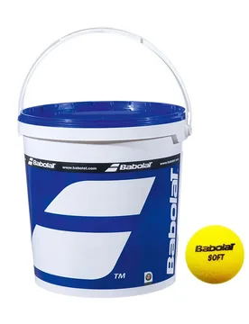 Soft Foam Tennis Balls Bucket Yellow 36 Balls - Babolat - FashionsVida