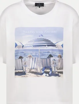 Monari T-Shirt Weiß 44 - monari - FashionsVida