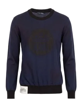 DOLCE&GABBANA Sweatshirt Herren Marineblau 52 Herren - Dolce & Gabbana - FashionsVida