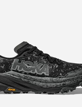 Women's Speedgoat 6 GORE-TEX Trail Shoes in Black/Outer Orbit, Size 4.5 W - HOKA - FashionsVida