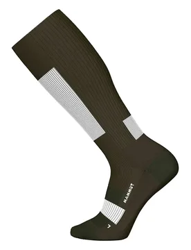 Chaussettes Ski Mountaineering Merino Knee Dark Marsh / White EU 36-38 Homme - Mammut - FashionsVida