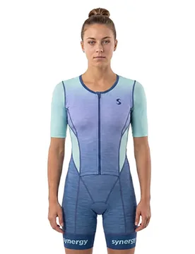 Trisuit A Maniche Corte Pro Wisteria Violet - Synergy - FashionsVida
