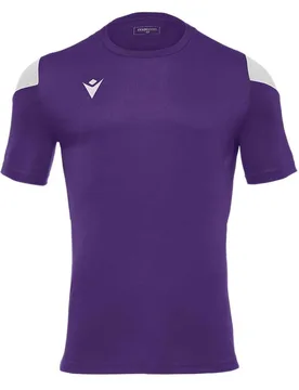 T-shirt à Manches Courtes Polis Purple / White S Homme - Macron - FashionsVida