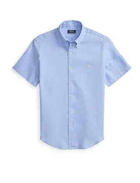 Camisa de lino azul claro L - Ralph Lauren - FashionsVida